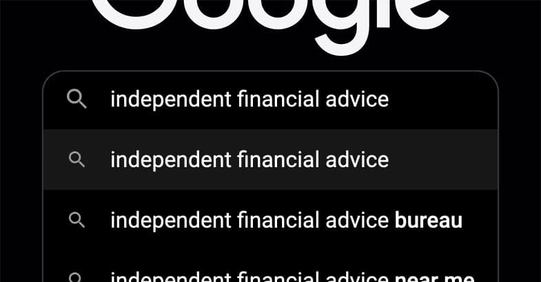 Google Search Financial Advice